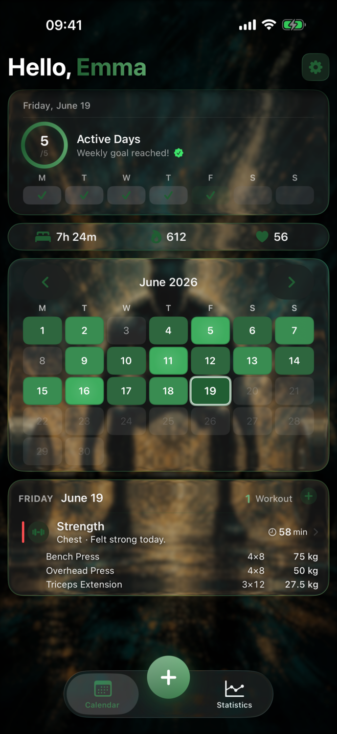 Tekneio Streak mit Forest-Akzent