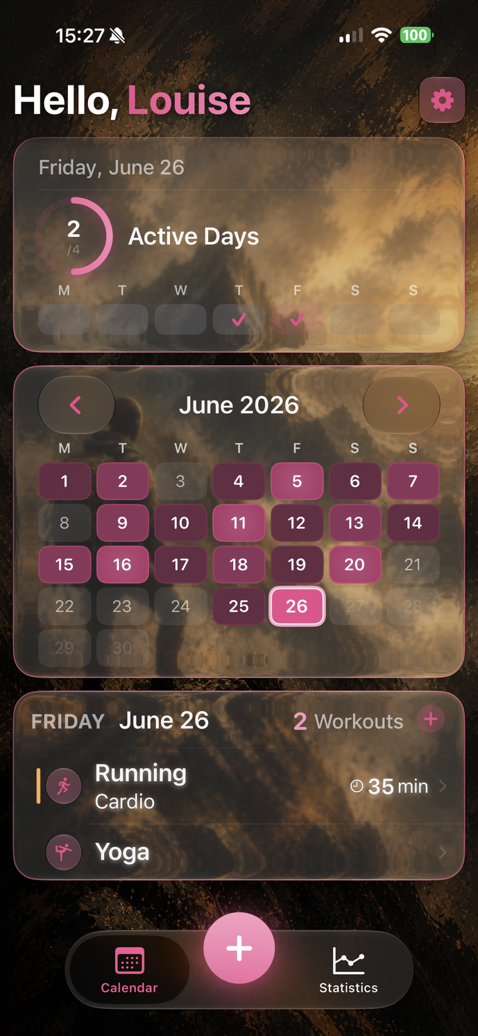 Tekneio Streak Kalender, nur Tracken
