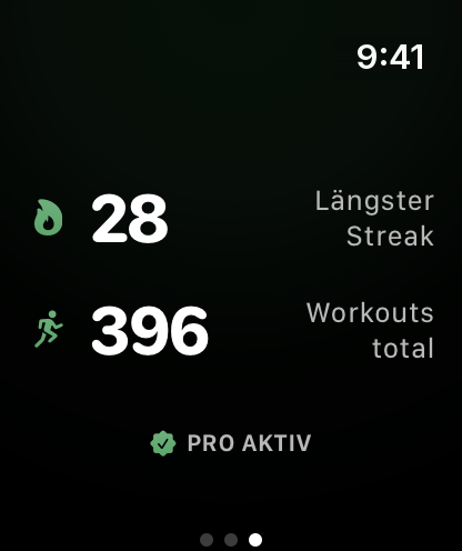 Tekneio Streak Apple Watch: Status und Sync